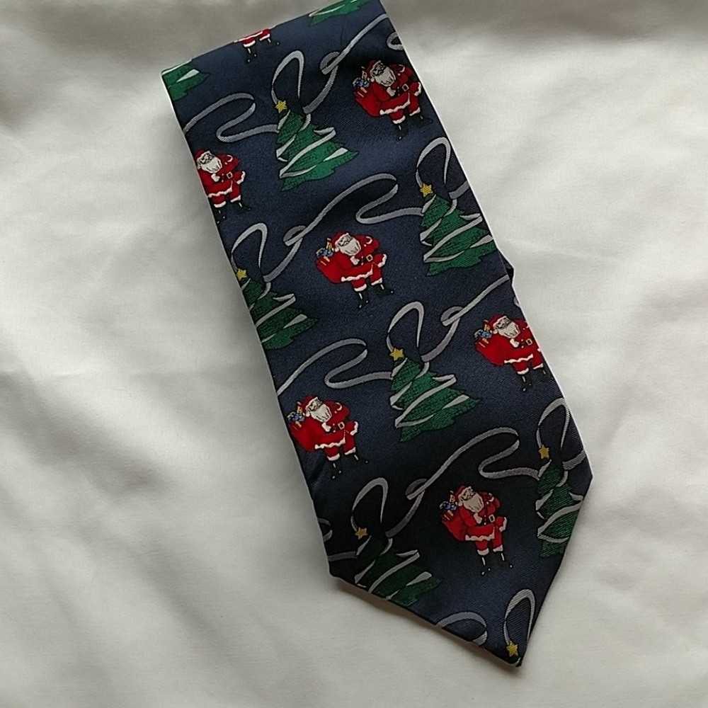 Christmas Print Silk tie